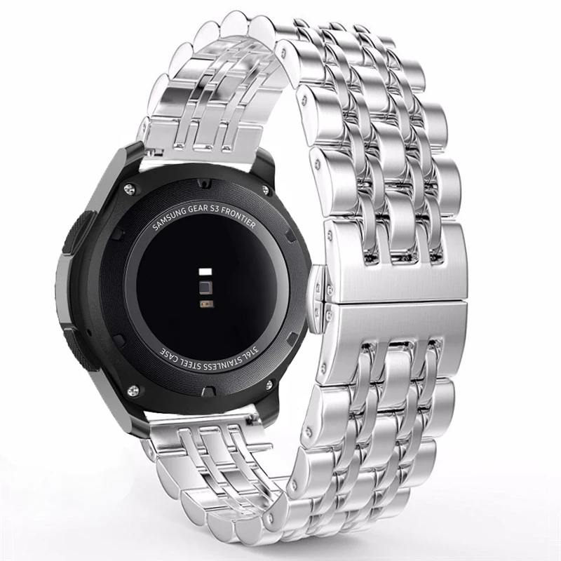 Для huawei Watch GT 22 мм металлический ремешок из нержавеющей стали Замена для samsung Galaxy Watch 46 мм браслет ремешок для AMAZFIT