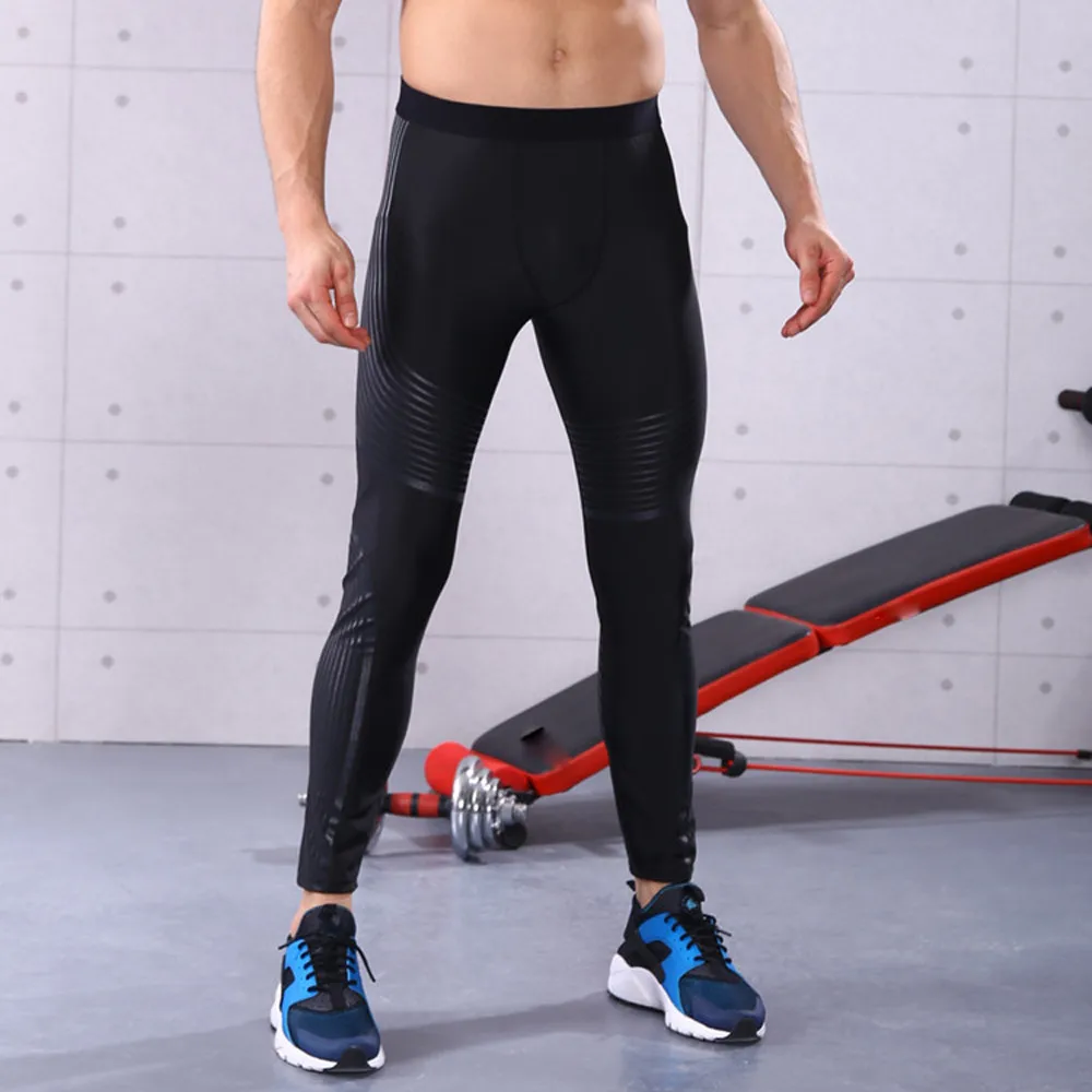 Men's fast drying yoga sports fitness pants Man Workout Leggings ...