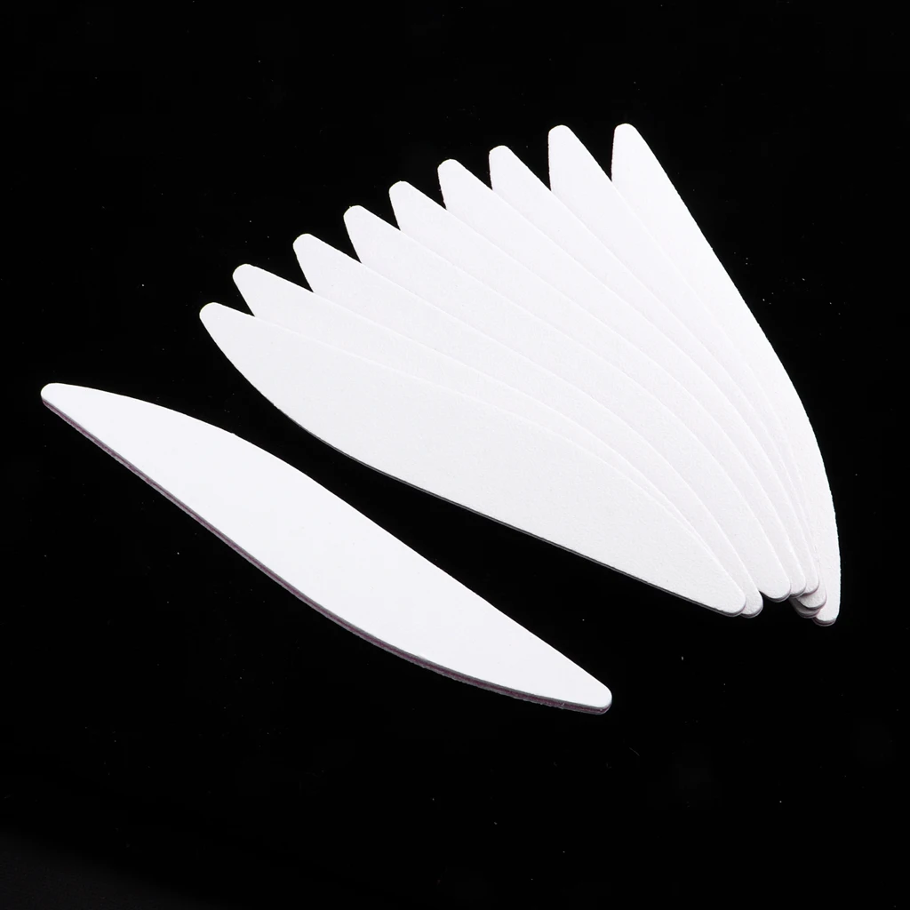 10PCS Dual Sides Nail Files and Buffers Set Washable Emery Board 100/180 Grit Manicure Pedicure Sanding Buffing Tools