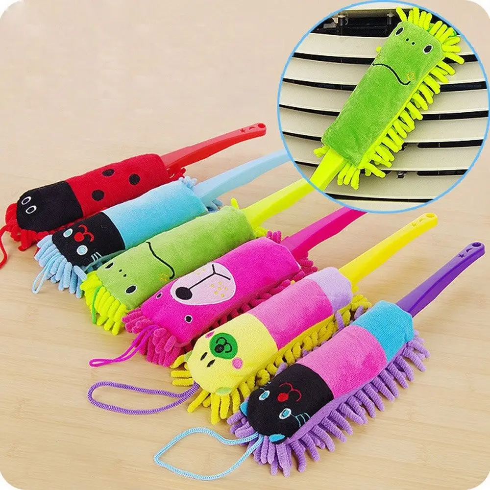 

Candy Colors Cute Cartoon Animal Window Furniture Duster Cleaner Dust Brush Chenille Dust Cloth Home Cleaning Tools Random Color