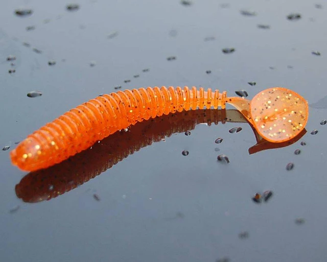 7cm silicone artificial bait lure set 10pcs Thread Body Paddle Tail