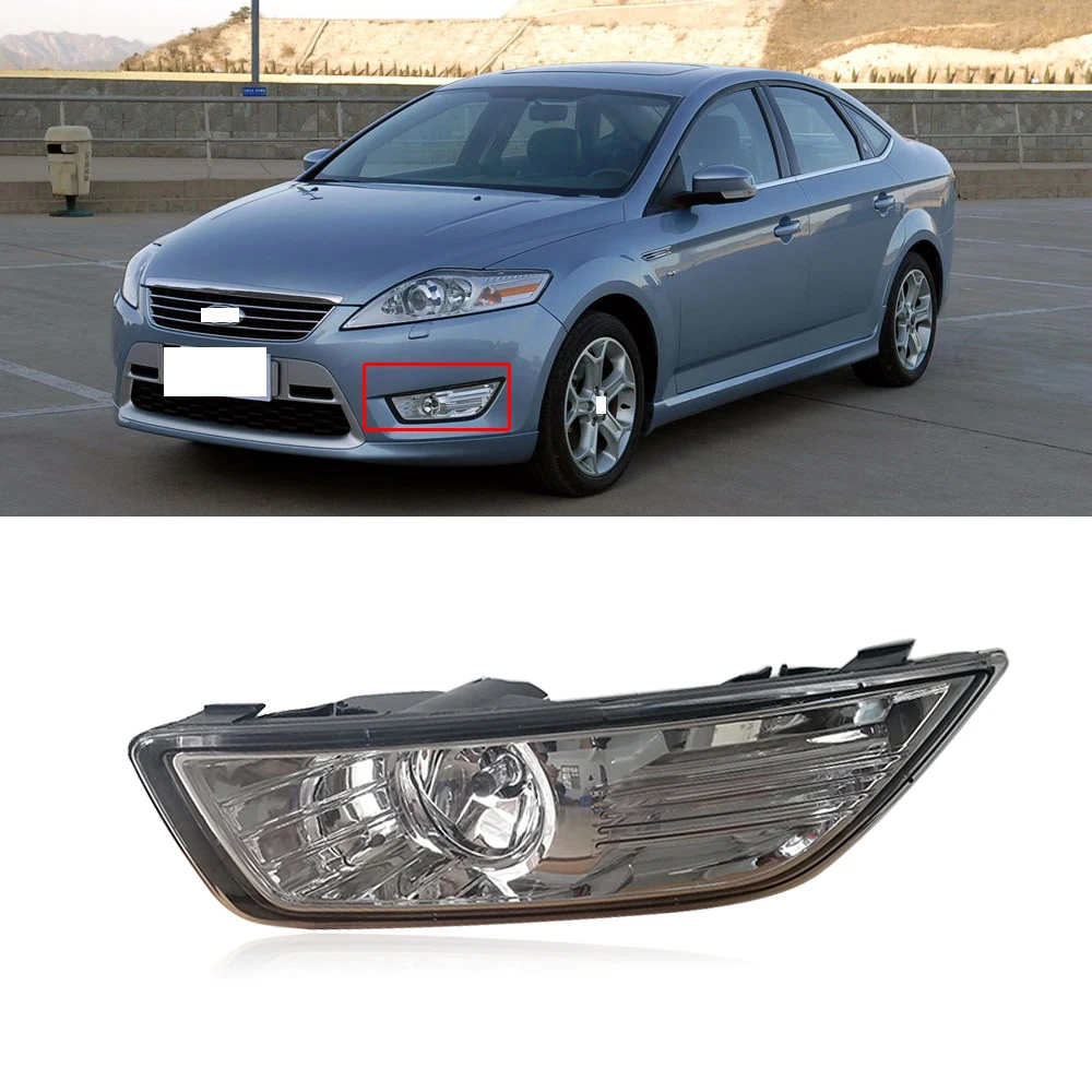 CAPQX для FORD MONDEO 2007-2010 Прозрачный передний бампер противотуманный светильник, противотуманный светильник, сменный драйвер, противотуманный светильник