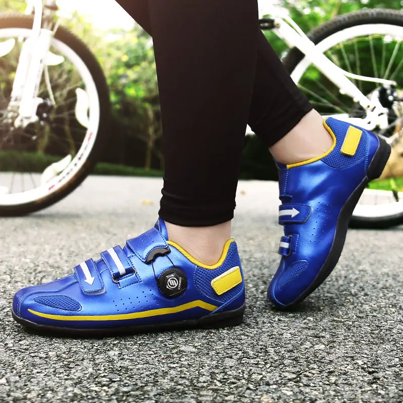 

HYFMWZS 36-44 Unisex Bicycle Shoes Krasovki Non-slip Couple Road Bike Shoes Men Road Bike Shoes High Quality Women Cycling Shoes