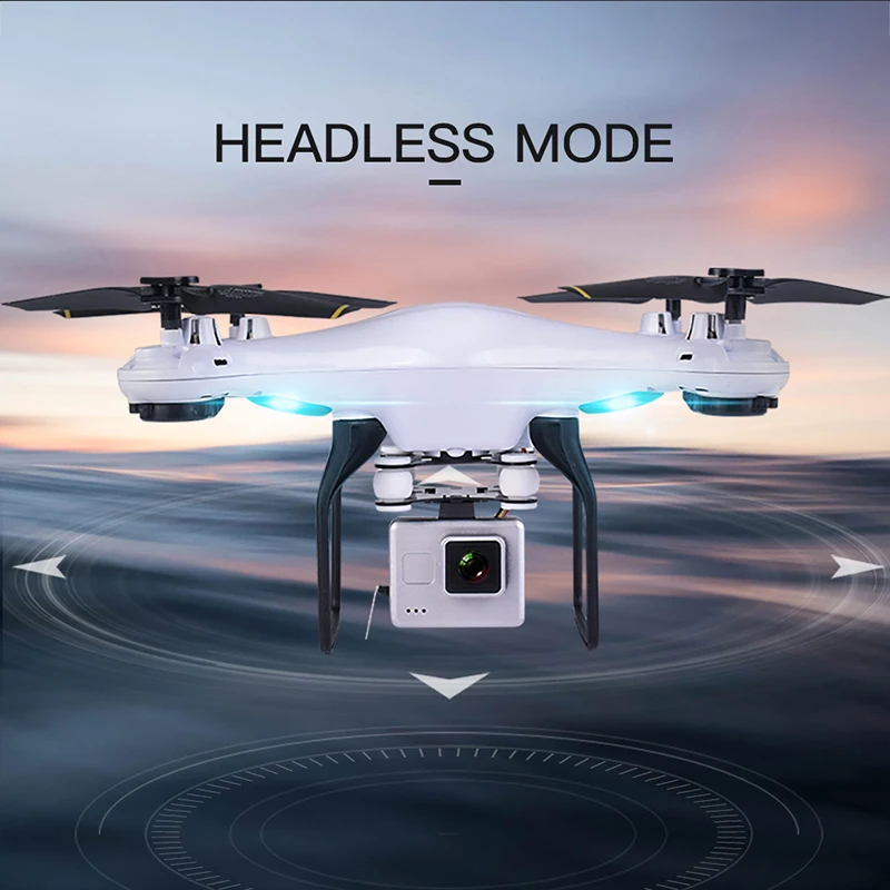 

intelligent 2.0MP 4 Channel drone Aircraft UAV Quadcopter with LED lighting 360 degree rolling one key landing toys and games