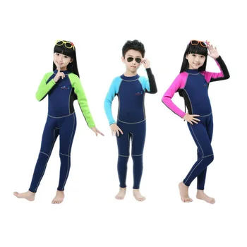 

2mm thick Kids Wetsuit Siamese jellyfish clothing Sun protection clothing Children Surfing Diving suit M094