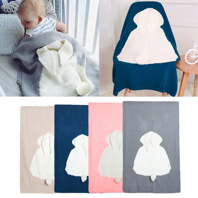 Kopen Goedkoop Leuke Baby Dekens Peuters Konijn Oor Zachte Warme Inbakeren Wrap Pasgeboren Wollen Breien Kids Baden Handdoek Beddengoed Quilt Online 6wzlcheap