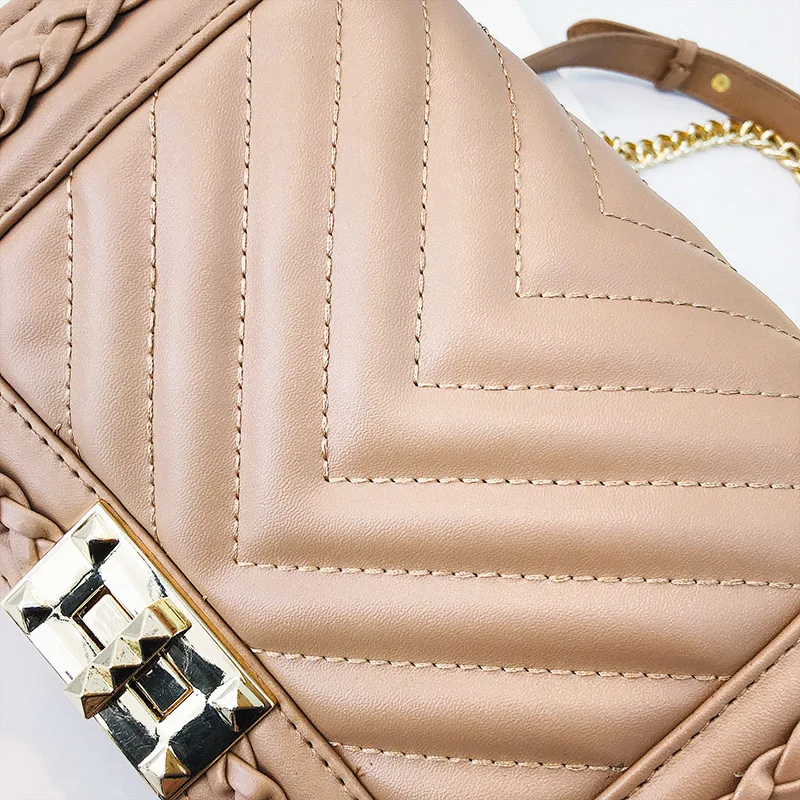 النساء الجلود حقيبة كتف الأزياء كيس سلاسل حقيبة يد فاخرة حقائب النساء مصمم السيدات حمل Crossbody الأعلى مقبض حقيبة مبطن