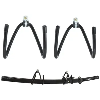 

2PCS/Set Sword Holder Sword Hanger Sword Wall Mount Holder Adjustable Sword Display Rack for Samurai Katana Wakizashi Tanto