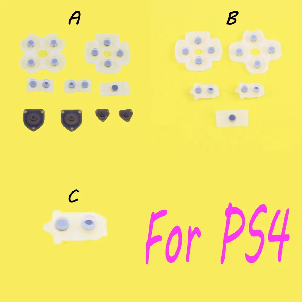 

For Playstation 4 Dualshock Silicon Rubber Conductive Pads Soft Rubber JDS-030 JDM-030 Silicone Conductive Adhesive Buttons Pad
