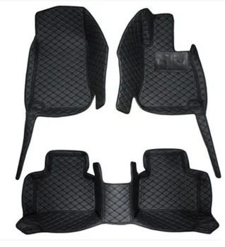 

Good mats! Custom special car floor mats for Right Hand Drive Hyundai Santa fe 5 seats 2019 waterproof carpets for Santafe 2019