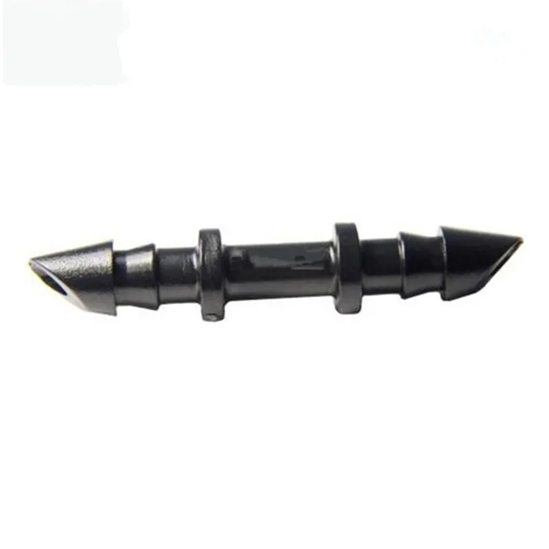 

500pcs/pack 4/7mm Hose Barbed Straight Trough Coupling Connectors Durable Long Service Life Garden Home Irrigation Connectors