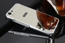 Espelho do chapeamento de metal de alumínio bumper pc + acrílico 2 em 1 caso para lenovo vibe k5/k5 plus limão 3 k32c36 (5.0 polegada) capa Capa