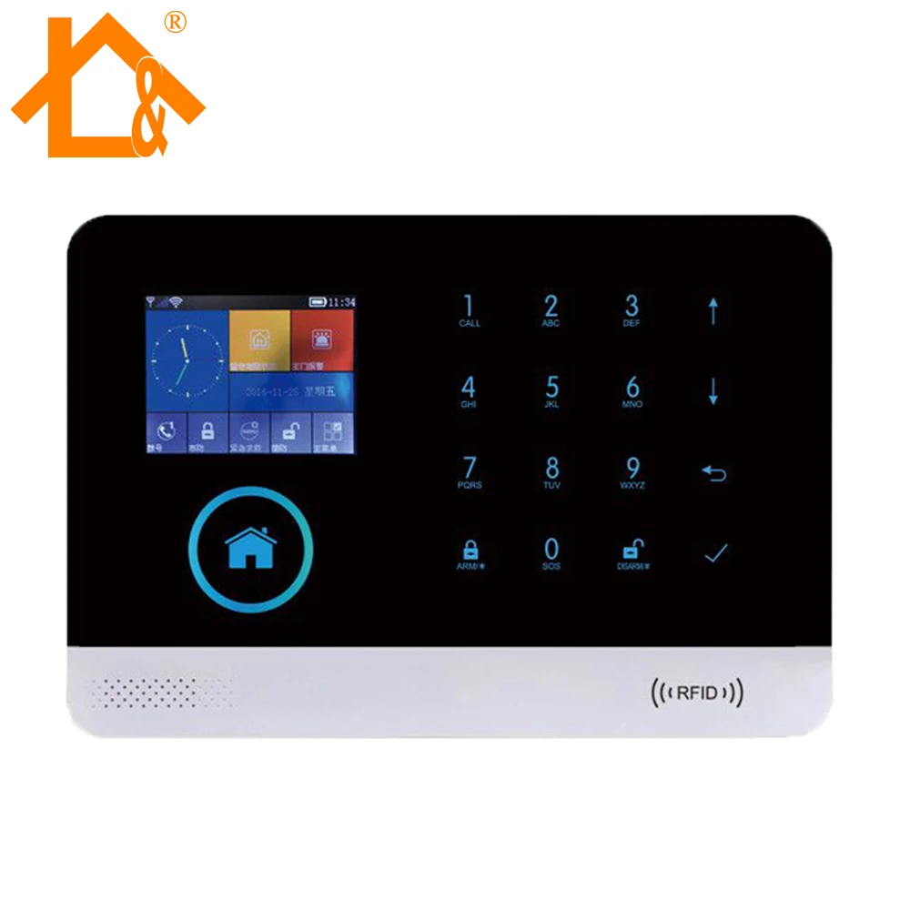 Ll безопасность WIFI Gsm сигнализация система + GSM GPRS Wifi Автоматизация домашняя защита