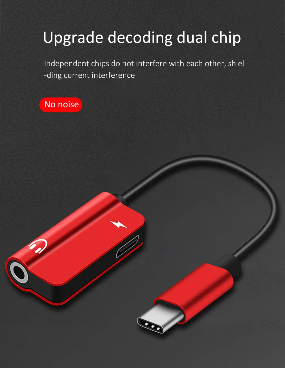 !ACCEZZ 2 in 1 USB Type C Adapter 3.5mm Jack Earphone Aux Convertor For Xiaomi Mi 6 Huawei Mate 10 Pro Fast Charger Audio Cable (4)