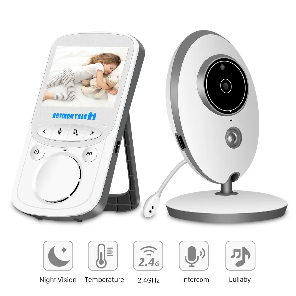 

Wireless LCD Audio Video Baby Monitor VB605 Radio Nanny Music Intercom IR 24h Portable Baby Camera Baby Walkie Talkie Babysitter