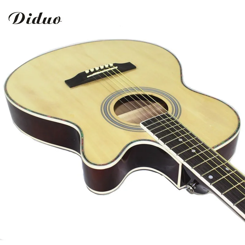 

Diduo guitars 40 inch high quality Acoustic Guitar Rosewood Fingerboard guitarra with guitar strings Ultrathin 6.4cm