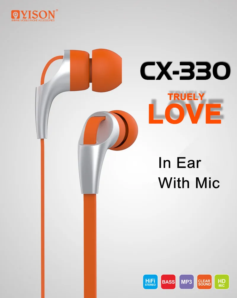 YISON In Ear HiFi Bass Clear Sound Stereo Headphone Earphones With Mic