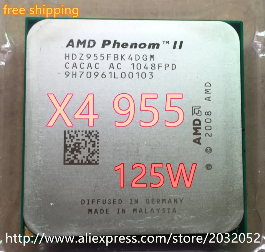 Процессор AMD Phenom II X4 955 3,2 Ghz L3 = 6MB Quad-Core Socket AM3/938-pin x4 955