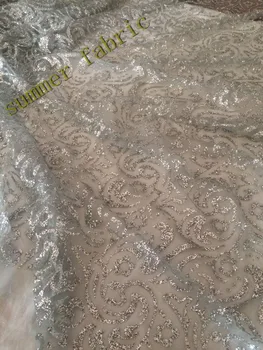 

gold red black silver glued print glitter not embroidery tulle mesh fabric for evening dress/party,by dhl