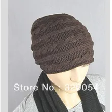 Для мужчин и женская мода Твист вязаная шапка, зима сохранение тепла cap в Корейском стиле, 4 цвета