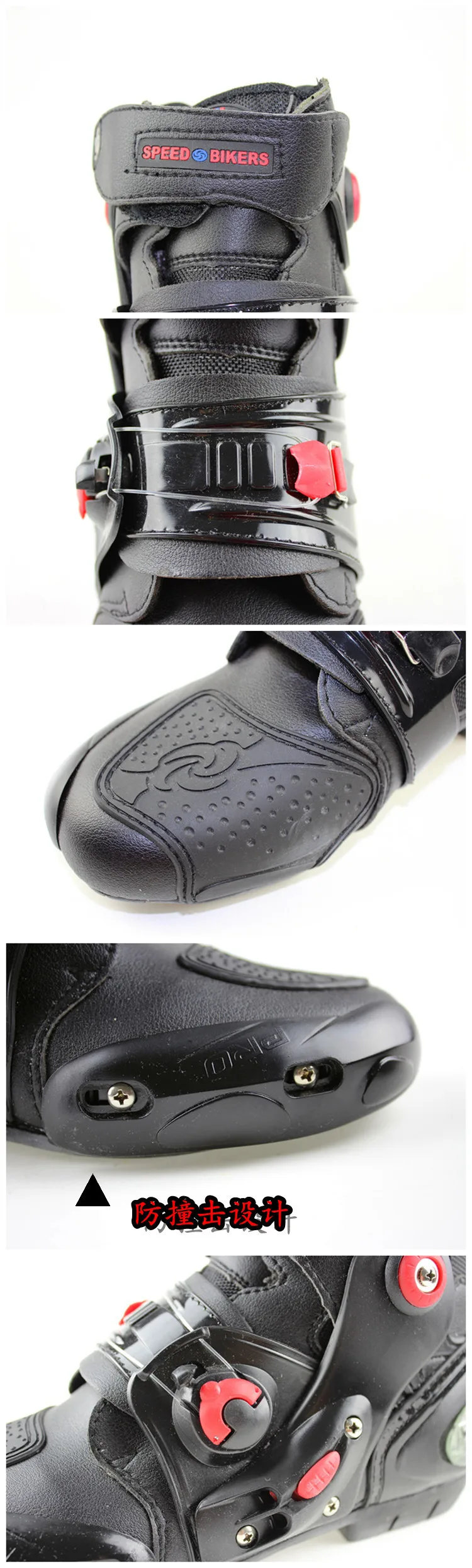 Pro байкерские Ботильоны кожаные мото ботинки мотоциклетные ботинки мужские гоночные боты мото r байкерские ботинки мото rboats для мотокросса черные