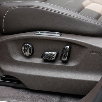 

For Volkswagen VW Teramont Atlas 2017 2018 ABS Matte Or Carbon Fiber Seat Adjustment Switch Knob Cover TrimCar Accessories