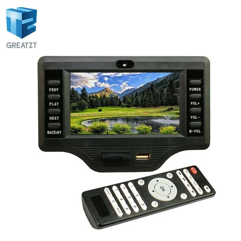 MP4/MP5 сабвуфер усилительная плата Bluetooth 50 Вт * 2 + 100 4 3 дюймов ЖК дисплей аудио