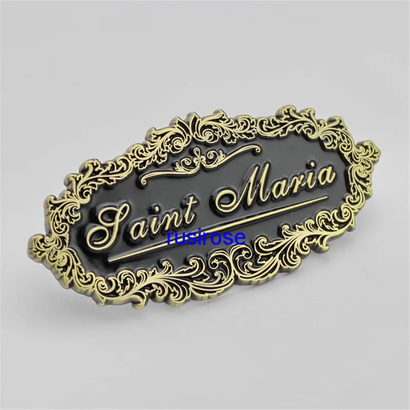 High grade furniture label customization, furniture special metal brand