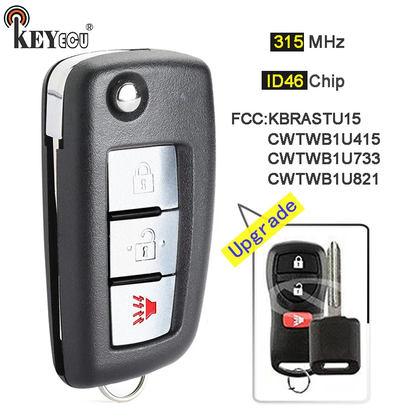 2x Keyless Entry Smart Remote Key Fob Shell Case Kit for 2004-2009 Toyota Prius