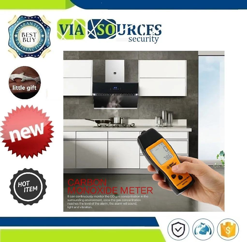 

CO Gas leak Detector Gas Analyzer High Precision Detector Gas Monitor Tester 1000ppm Handheld Carbon Monoxide Meter Portable