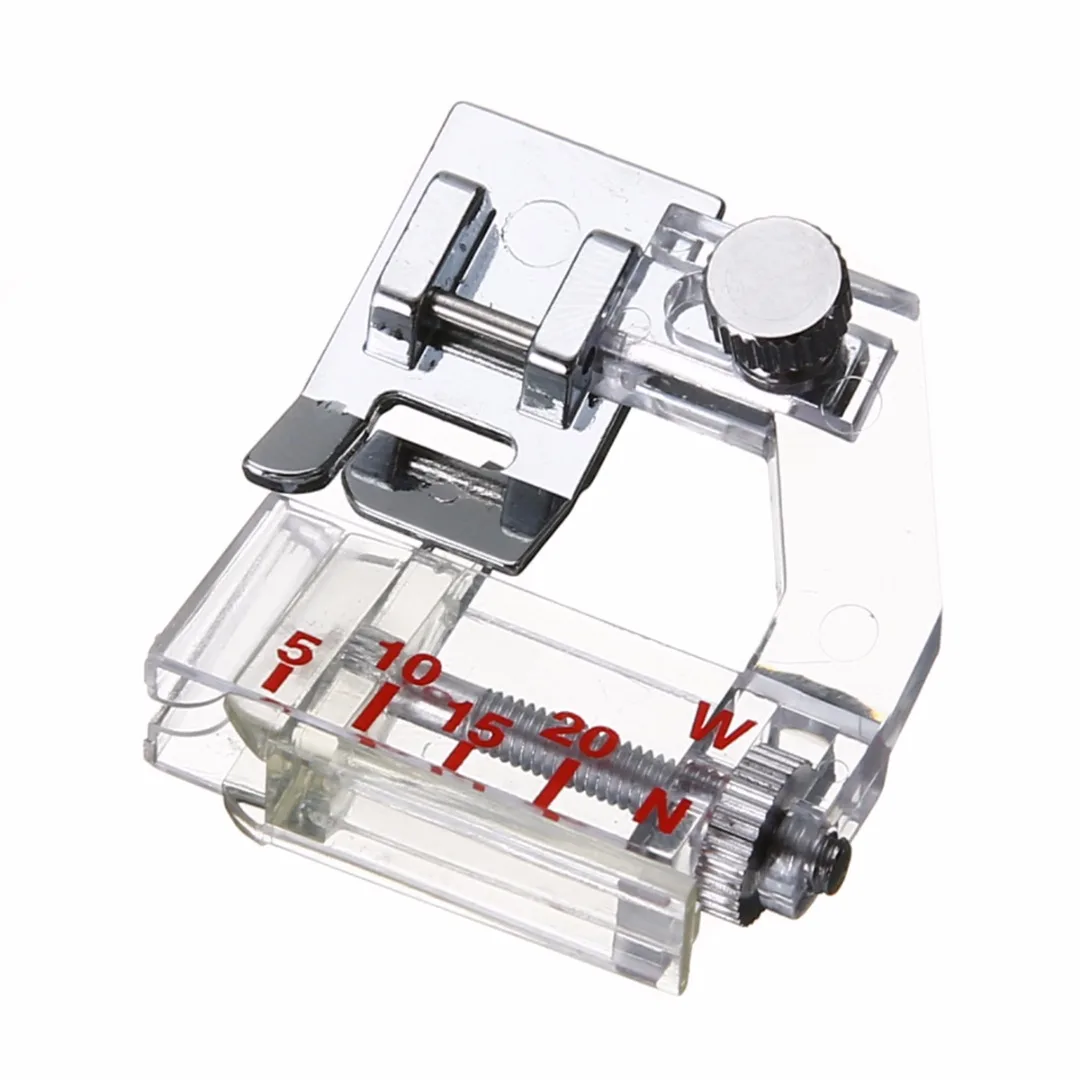المنزل قابل للتعديل شريط حماية الأطراف Binder Foot Snap On ملزم قطعة قدم الضغط في ماكينة الخياطة المنزلية الأخ ماكينة خياطة أدوات التبعي