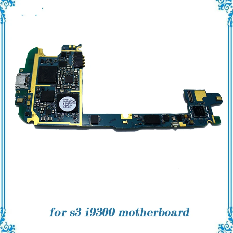 

Replacement Unlocked for Samsung galaxy s3 i9300 motherboard full function working used mainboard with full chips Logic Board
