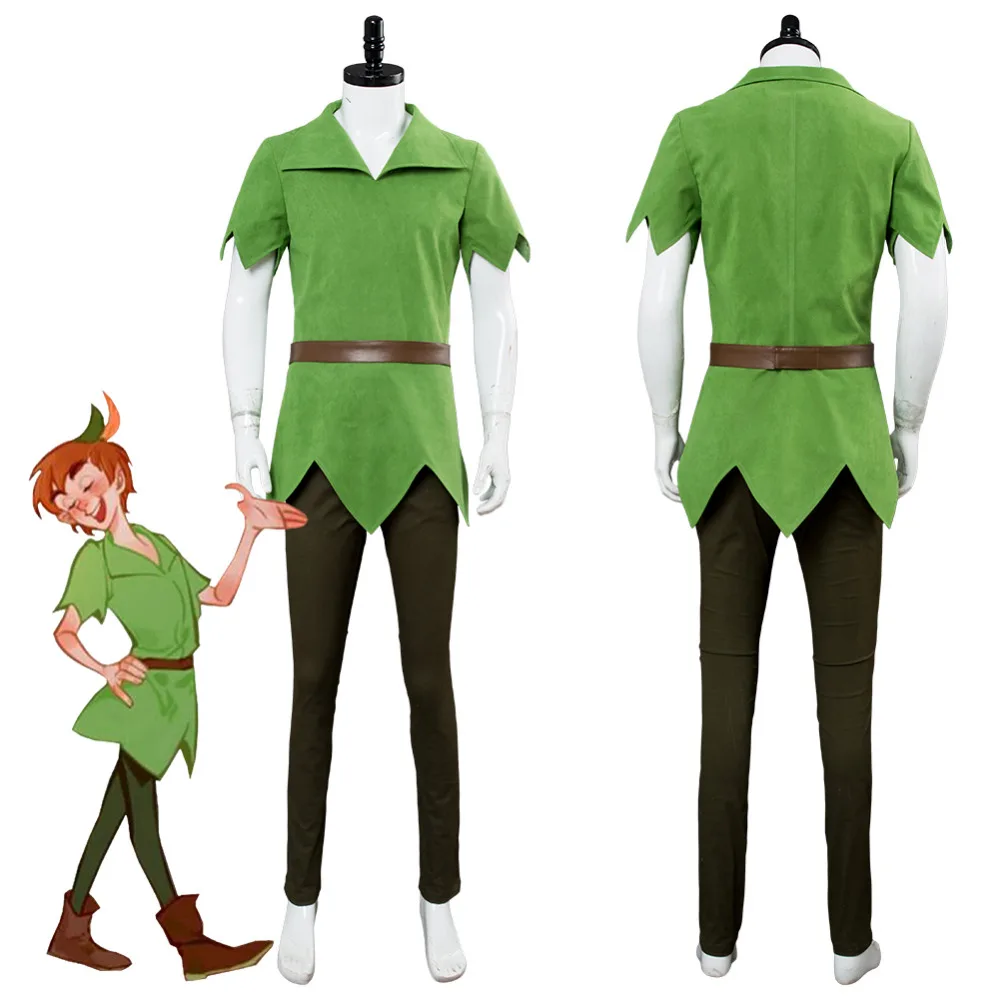 relajarse Molesto Pegajoso Disfraz de la película PeterPan Peter Pan para adultos, traje de Cosplay,  versión masculina, pantalones verdes, sombrero, cinturón, disfraces de  Carnaval de Halloween, a medida| | - AliExpress