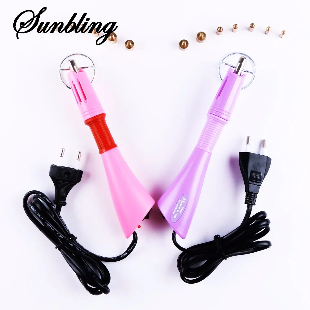 Fast Heated !!! Hotfix Rhinestone Applicator Purple / Pink Choice hot fix Applicator Iron on