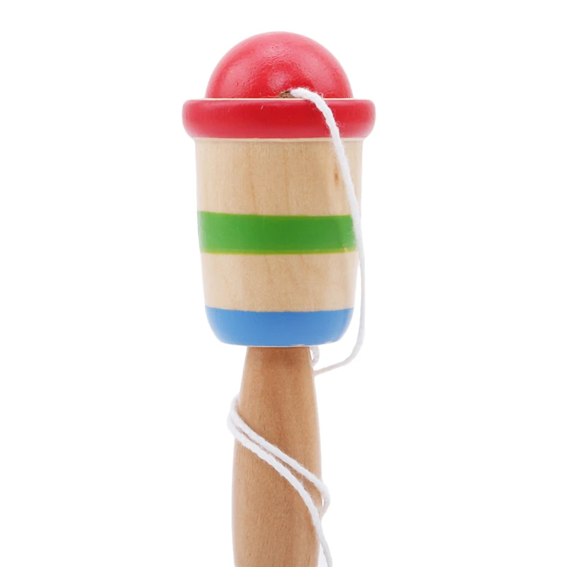 Детей Открытый забавные игры дети, анти-стресс безопасный простой Kendama деревянные Bilboquet чашки и мяч дошкольные развивающие игрушки