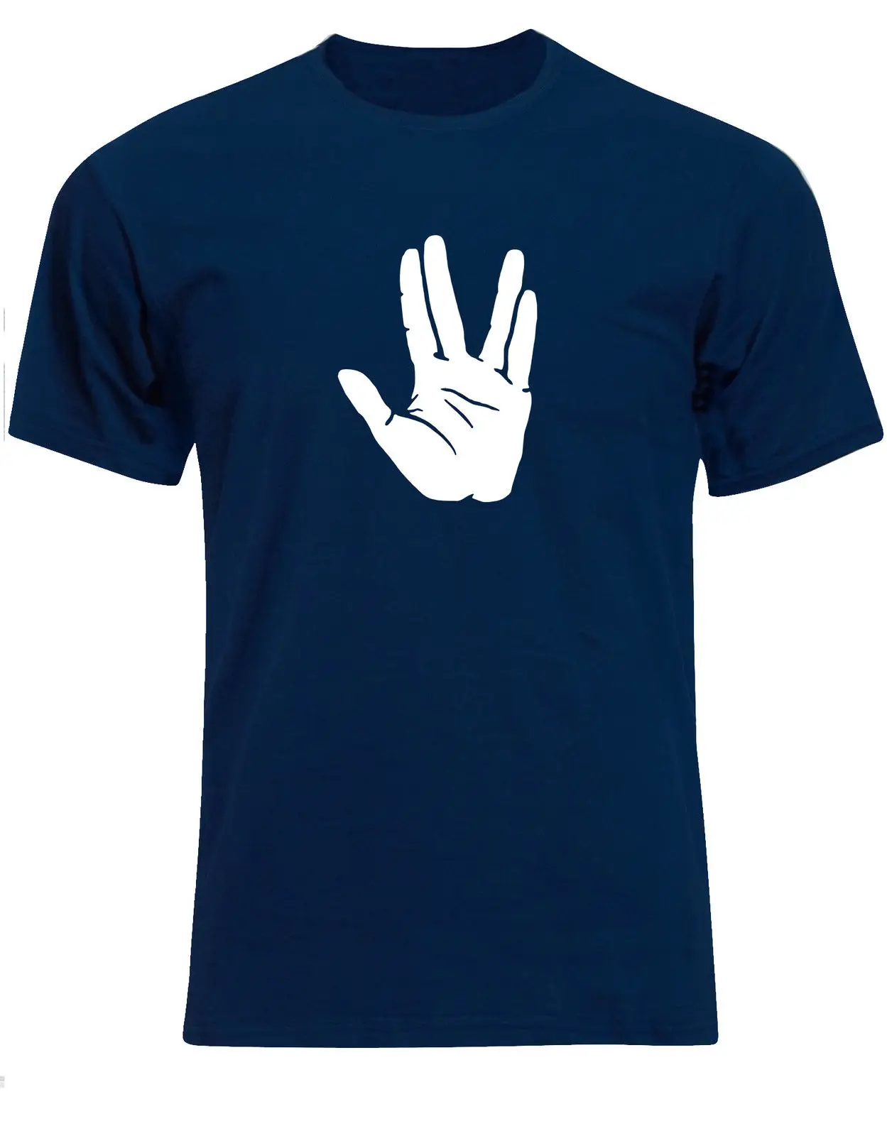 Gildan Live Long and Prosper Quirky Hand Salute 60 s винтажная Мужская футболка Топ AD87 | одежда