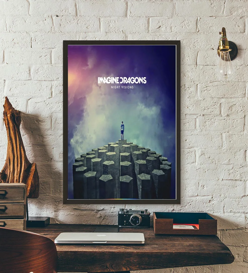

Posters and Prints Imagine Dragons Music Album History Cover Poster Wall Art Picture Canvas Painting for Room Home Decor