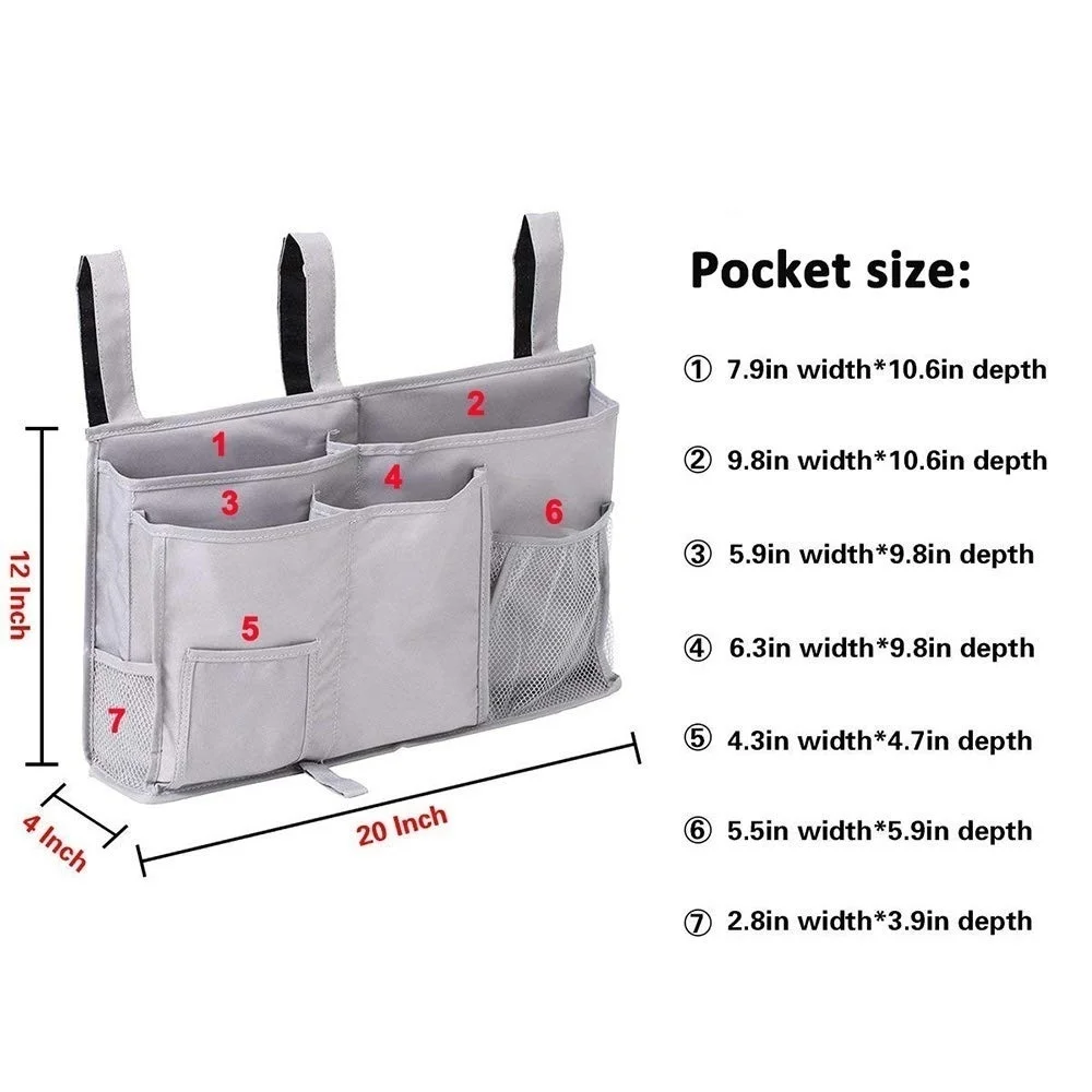 1 шт. синий/серый/черный переносной прикроватный подвесной органайзер для хранения Caddy сумка для кровати стол диван стул товары для дома и офиса