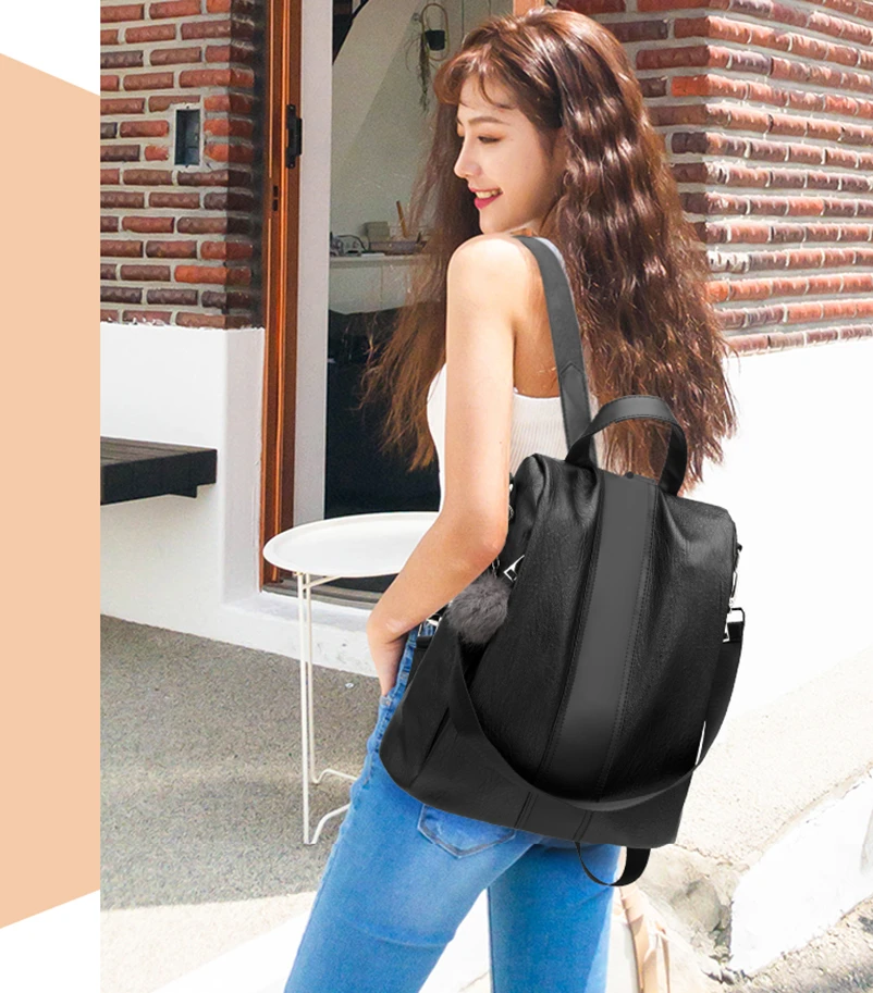 Nevenka 2018 Women Backpacks Fashion Leather Satchel Bags Sac Zipper Bags Casual Shoulder Bags Mochila02