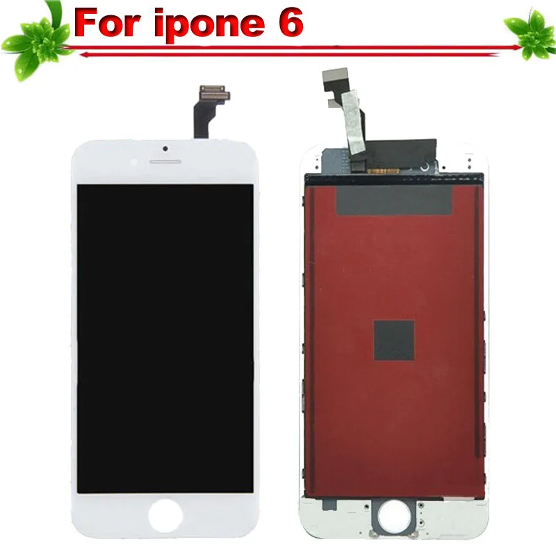 10 шт. для iphone 6 ЖК дисплей сенсорный экран полная сборка Замена 4 7 дюйма