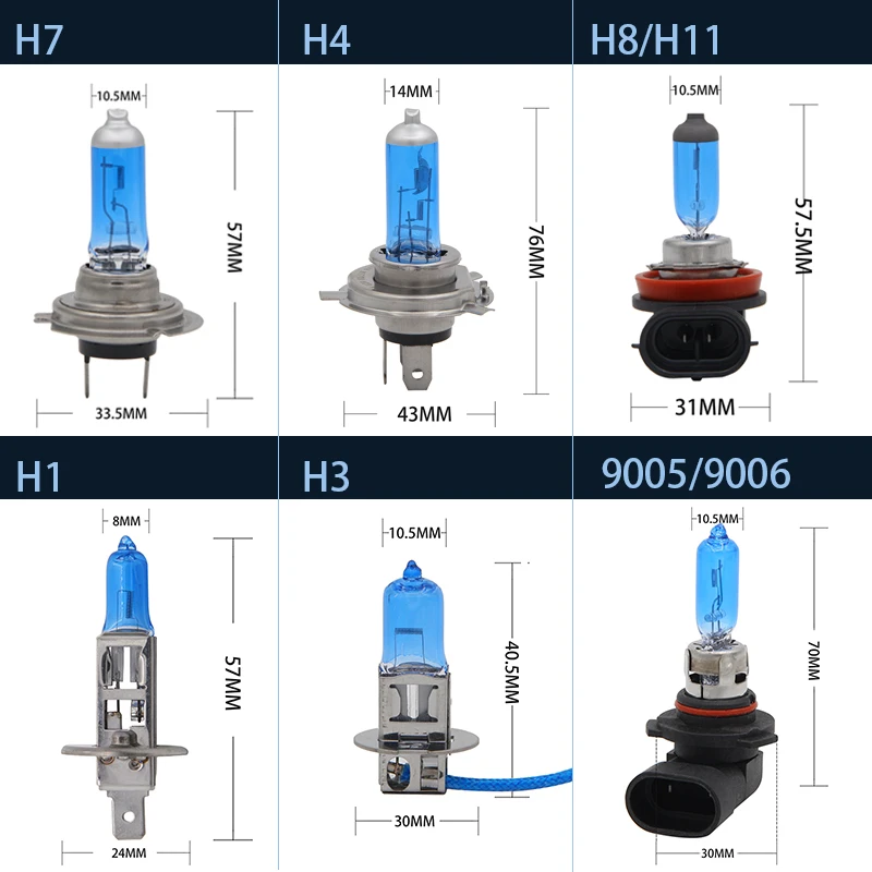 1 шт. автомобильная лампа H11 H7 H4 H3 H1 H8 HB3 HB4 9005 9006 H16 H15 5202 100 вт 24 HOD автомобильные