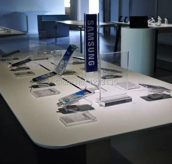 cell phone secure display stands for mobile retail shop exhition