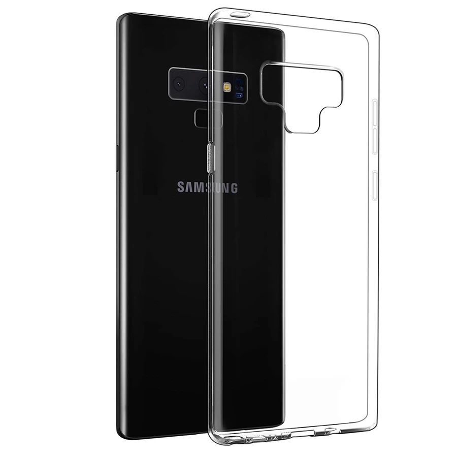 

Phone Case For Samsung Galaxy Note 9 Soft Silicone TPU case Full Cover Protective Protector Transparent Note9