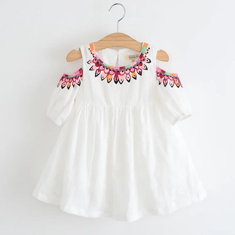 off shoulder baby frock