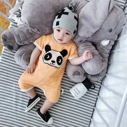 Celveroso 2018 с мультяшной пандой для младенцев комбинезон унисекс хлопок короткий рукав Одежда для новорожденных комбинезон для новорожденных