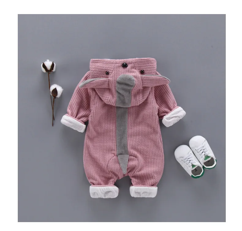 Spring Autumn Baby Girls Boys Rompers Cartoon Cute Outfits Hooded Jumpsuits Newborn Clothes Infant Clothing Bebe Menino Macacao