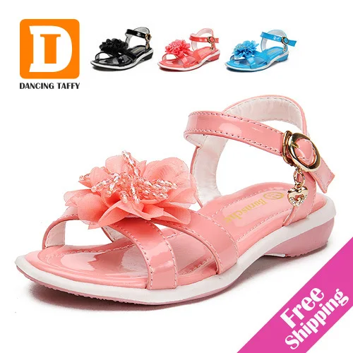 

Free Shipping New Summer Patent Leather Princess Flower Girls Shoes Children Sneakers Kids Shoes For Girls Sandals kids Sandals
