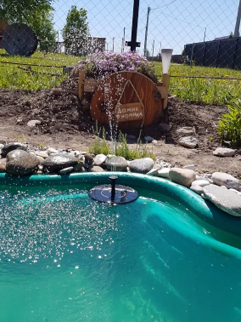 Солнечный фонтан питания садовый разбрызгиватель солнечный вода спринклер