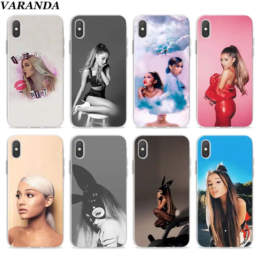 

Ariana Grande Clear Case for Apple iPhone 7 8 Plus 6 6s Plus 5 5s X XR XS MAX TPU Soft cases Coque