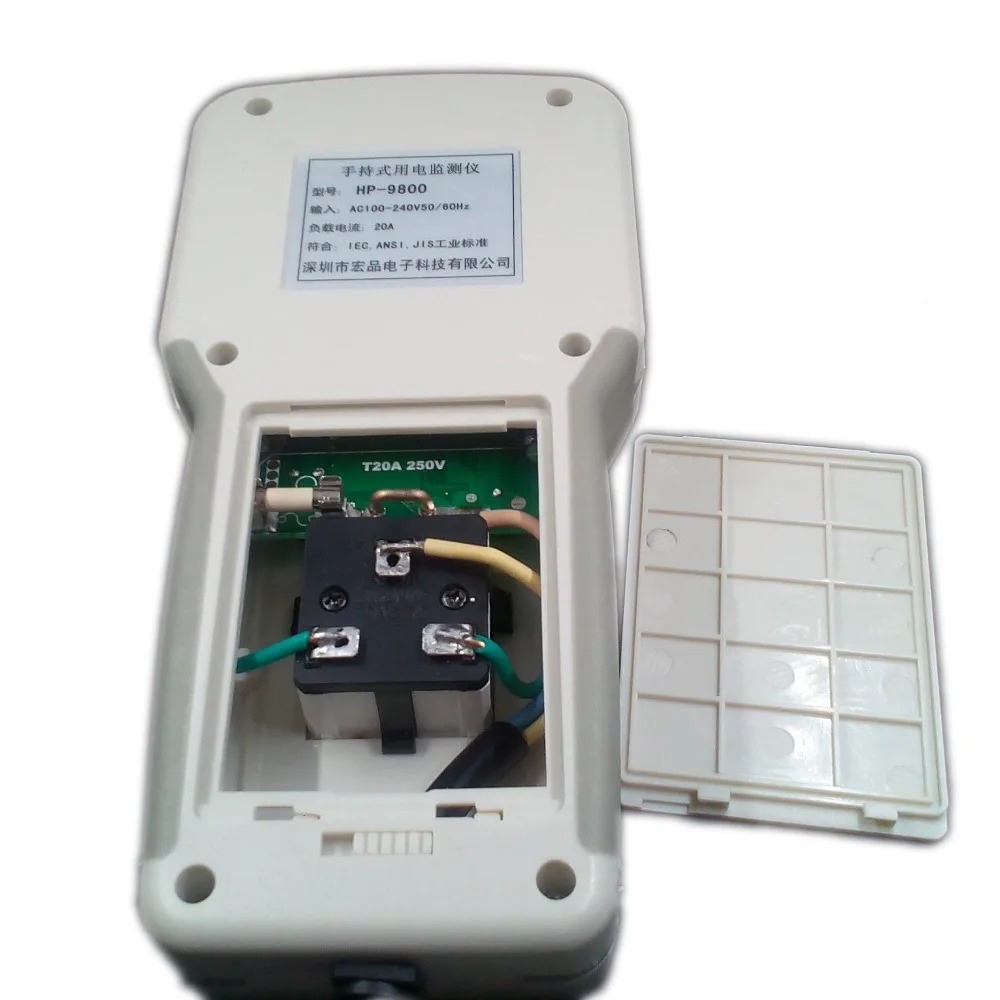 Digital Electric Power Energy Meter Tester Monitor Watt Meter Analyzer energy saving lamps tester HP9800 0-9999KW EU plug 5